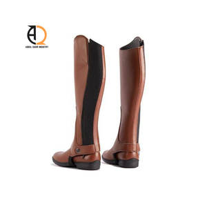 Medias Polainas de Cuero Vacuno Personalizadas de la Mejor Calidad para Montar a Caballo, Medias Polainas Ecuestres de Estilo Occidental Personalizadas de Alta Calidad - Product Image 3