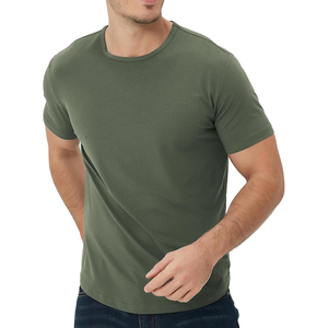 Camisetas de algodón 100% Premium con logotipo personalizado para hombres de secado rápido Slim Fit-hecho en fábrica al por mayor - Product Image 1