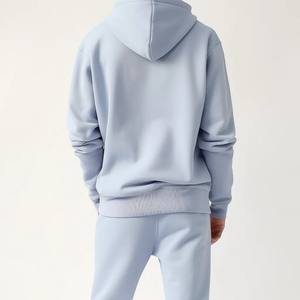 ชุดวอร์มสองชิ้นผ้าฝ้าย100% ระบายอากาศของผู้ชายมีฮู้ดแห้งเร็วป้องกันแบคทีเรีย2025โลโก้ออกแบบได้ตามต้องการ - Product Image 2