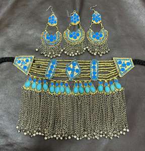 Haute qualité mariée Afghani Vintage ensembles de bijoux Style afghan Tribal Kuchi à la main couleur dorée ensemble de bijoux confortable - Product Image 6