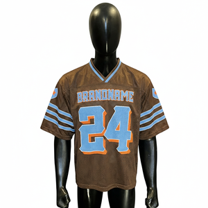 Maillot de football américain classique - Design rétro personnalisable - Anti-bactérien et séchage rapide - Vêtements de sport haut de gamme pour le jour du match - Product Image 1