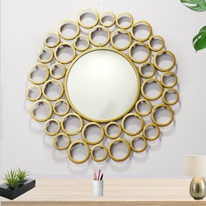 Modern Design Mirror <b>Frame</b> Luxury Hotels Glass Mounted Mirror <b>Large</b> Leaf Shape Mirror Hotels Home Decoration - Product Image 6