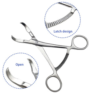 Pinzas de reducción de falanges WORLD PRECISION SURGICAL, instrumento quirúrgico ortopédico para sujeción de huesos, de acero inoxidable con bloqueo TC - Product Image 1