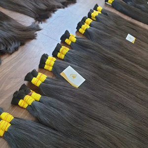 Minh Khang Hair Vendor Vietnam 150kg Negro natural 100% Extensiones de cabello humano Materia prima a granel Almacén Lista de precios - Product Image 1