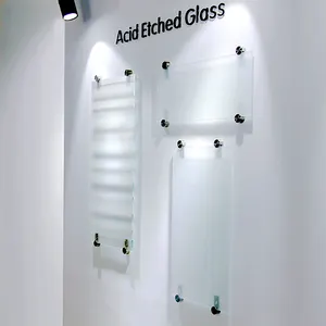 Proveedores DE FÁBRICA DE China Vidrio laminado transparente de vidrio templado grabado al ácido 8mm 10 mm