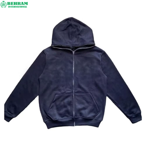Servicio OEM, Sudadera con Capucha y Cremallera Completa de Alta Calidad con Logotipo Personalizado al Mejor Precio, Sudaderas y Hoodies Extra Grandes de 350 GSM - Product Image 2