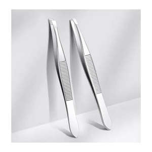 Juego de Pinzas Profesionales para Extensión de Pestañas, Antideslizantes, Agarre Perfecto, Puntas Suaves, Acero Inoxidable, Antimagnéticas - Product Image 5