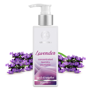 Aromatika Perfume Concentrado de Lavanda para Ropa, 200 ml, Botella con Bomba, Suavizante Líquido para el Cuidado de la Ropa - Product Image 1