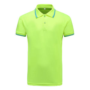 Logo de broderie en coton de soie respirant à séchage rapide de haute qualité pour polos vêtements de rue solide Anti-boulochage Golf compressé - Product Image 1