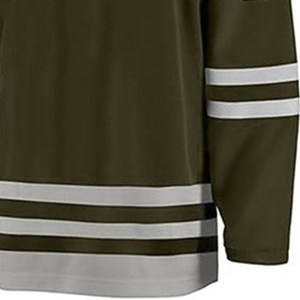 Camiseta de hockey sobre hielo sublimada de diseño personalizado, nombre del equipo hecho a medida/OEM para deportes y entrenamiento, camisetas impresas de hockey sobre hielo - Product Image 4