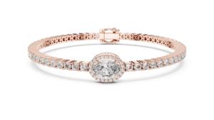 Bracelet tennis en or jaune massif 14 carats certifié VDS IGI avec diamants de laboratoire cultivés 13G Cadeau de luxe pour elle - Product Image 6