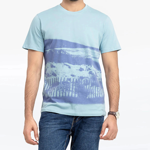 เสื้อยืดลำลองสำหรับผู้ชายพิมพ์โลโก้ได้ตามต้องการพร้อมผ้าแห้งเร็วระบายอากาศได้ดีเลือกสีและขนาดสำหรับฟิตเนส - Product Image 1