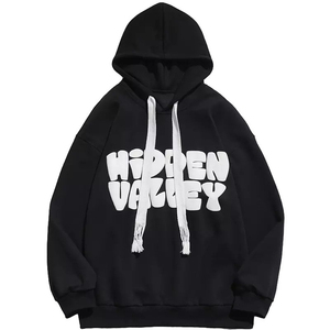 Sweats à capuche en coton mélangé personnalisés de qualité professionnelle pour hommes - Product Image 2