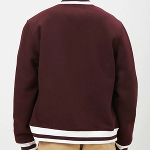 Chaqueta Varsity de Béisbol con Cuello Alto y Parches de Chenilla Personalizados OEM, Estilo Urbano, para Invierno - Product Image 6
