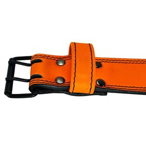 2025 vente en gros cuir synthétique ceinture d'haltérophilie personnalisé 100% cuir véritable réglable Gym ceinture d'haltérophilie boucle en acier - Product Image 3