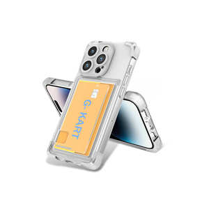 Coque antichoc transparente en silicone pour iPhone 14 Pro, série ATA G-Kart, avec fente pour cartes, design élégant et tendance 7 - Product Image 1