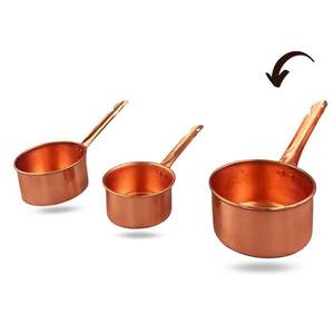 Pure Copper Mug Smooth Solid Design Ideal for Ice-Cold Drinks Tea Juice <b>Coffee</b> Durable Stylish Perfect for Gifting - Product Image 3