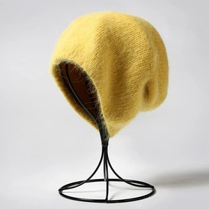 Gorro de punto cálido de alta calidad, gorro con parche de polipiel láser en blanco personalizado, gorro Kappen Mit Logo, gorros para hombres - Product Image 1