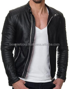 Chaqueta de motociclista para hombre de alta calidad, chaqueta de cuero de moda de fabricantes profesionales, lona a prueba de agua para uso diario de moda - Product Image 1