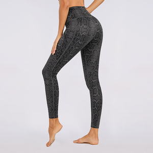 Ropa personalizada sublimación Activewear serpiente cintura elástica gimnasio Leggings para mujeres Fitness ropa pantalones Yoga Leggings con bolsillo - Product Image 4