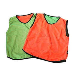 Bavoir réversible à usage extérieur Logo personnalisé Construction en tissu Bon marché Bavoir réversible à haute visibilité - Product Image 2