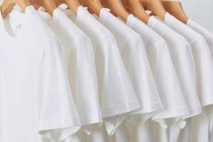 T-shirt uni de haute qualité 100% coton surdimensionné 300gsm avec logo personnalisé pour hommes - Product Image 6