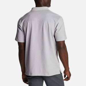 Polos lisos para hombre al por mayor, polos de algodón de material personalizado de talla grande, polos de manga corta con estampado de bordado para hombre - Product Image 4