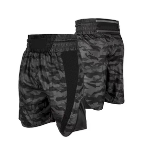 Wholesale Fight Shorts Grappling Muay Thai <b>Boys</b> Fight Shorts Wordmark Screen Print Manufacturer Fighting Shorts - Product Image 2
