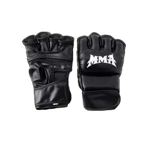 Vente en gros Gants MMA professionnels Logo personnalisé Gants de boxe en cuir Gants d'entraînement à prix bon marché - Product Image 1