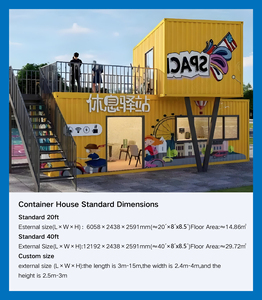 Tùy chỉnh Internet-Dịch vụ nổi tiếng kết cấu thép tiết kiệm chi phí thương mại ngoài trời quán cà phê khách sạn container nhà hiện đại - Product Image 5