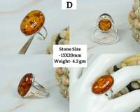 Echte Baltische Bernstein Edelstein-Ringe für Damen Hochzeit Party Minimalistisch Klassisch Handgefertigt 925 Sterling Silber Vergoldet Fassung