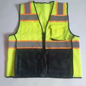 Reflective Wholesale 100% Polyester Backing High Visibility Reflective Fabric Vest Reflective <b>Cloth</b> Detachable Burr Style - Product Image 3