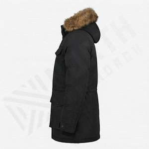 Veste parka d'hiver imperméable pour homme, capuche en fausse fourrure, isolée, multi-poches, manteau d'extérieur, protection thermique contre le froid - Product Image 3