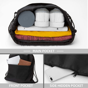 Factory Direct Sale Foldable <b>Drawstring</b> <b>Bags</b> Durable Material Gym Training <b>Drawstring</b> <b>Bags</b> Hot Sale - Product Image 3
