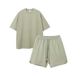 Ropa deportiva fina de secado rápido para hombre, conjunto de verano para hombre con camiseta de manga corta y pantalones cortos deportivos, conjuntos para hombre - Product Image 4