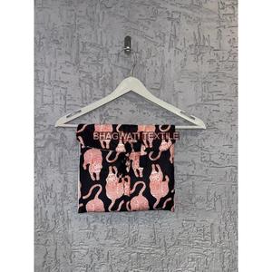 Completo pigiama estivo con stampa tigre in cotone 3 pezzi all'ingrosso abbigliamento da notte da donna Shorts pantaloni in maglia traspirante - Product Image 2