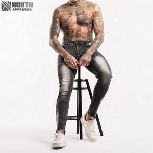 2025 chaud en gros Logo personnalisé hommes de haute qualité solide respirant Denim pantalon décontracté Sport Style printemps été jean - Product Image 4