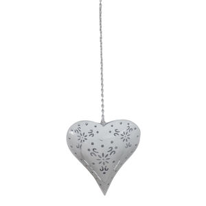 Nouvellement Design Fer Métal Suspendu Coeur Mur Ornement Décoratif Placage Argent pour La Maison et La Décoration De Noël À La Main En Vrac - Product Image 1