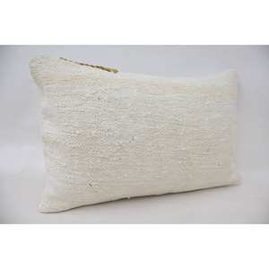 Beige Wool Rug 16x24 Inch Woven Vintage Patterned Eco-Friendly Non-Slip Removable & Washable Rustic/Primitive Style - Product Image 2