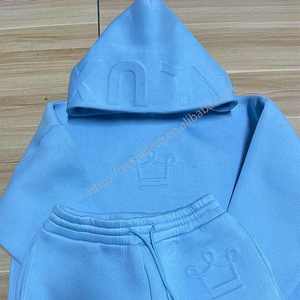 เสื้อฮู้ดโอเวอร์ไซส์ออกแบบได้ตามต้องการสำหรับชายและหญิง3D 500gsm ผ้าเฮฟวี่เวทพิมพ์ลายปักสำหรับฤดูหนาวมีซิปสำหรับกลางแจ้ง - Product Image 4