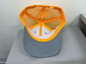 Meilleure vente casquette vierge chapeaux de camionneur à profil moyen de couleur unie avec logo personnalisé casquettes de sport en forme de tissu de coton de haute qualité - Product Image 5
