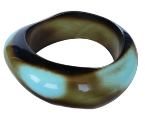 Bracelet jonc classique en résine 2026 pour femme, bijoux de mode unisexe, joncs multicolores en acrylique lucite, design élégant et simple - Product Image 3