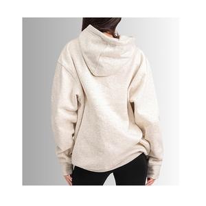 Haute qualité fermeture éclair complète surdimensionné 100% coton polaire à manches longues couleur unie sweats à capuche pour femmes du Bangladesh prix usine - Product Image 2
