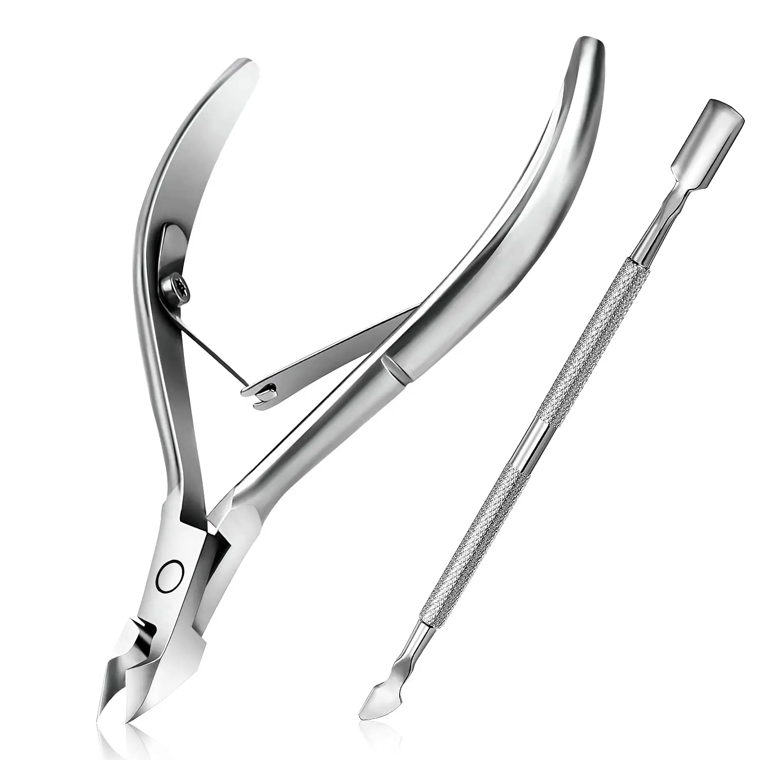 Cuticle Trimmer Met Cuticula Pusher Professionele Rvs Cuticle Cutter Nipper Groothandelaar Prijs Fabrikanten Leverancier