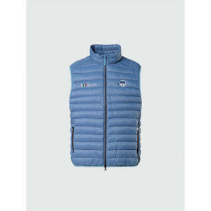 Gilet Invernale Casual da Uomo North Sails Collezione AC38 Blu Skye Stampato Antivento Leggero Taglie Forti in Poliestere Lavorato a Maglia 3D - Product Image 6