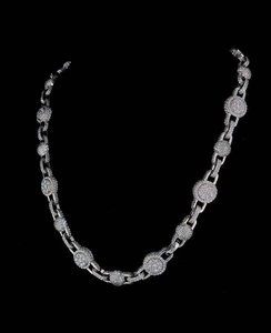 Luxury Moissanite Diamond <b>Necklace</b> 925 Sterling <b>Silver</b> Chain <b>Heart</b> Cross Design Elegant Jewelry for Weddings and Parties - Product Image 6