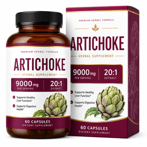 Complejo Avanzado <span class=keywords><strong>de</strong></span> Apoyo Hepático, Alcachofa 9000mg con <span class=keywords><strong>Diente</strong></span> <span class=keywords><strong>de</strong></span> León y Raíz <span class=keywords><strong>de</strong></span> Jengibre, Bienestar Sistemaico Diario, ODM, OEM, Venta al Por Mayor - Product Image 1