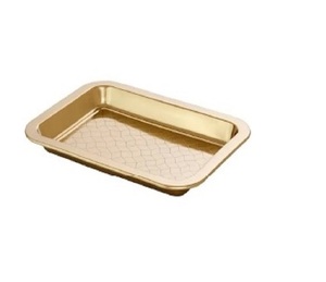 Nouveauté plateau de service en métal couleur cuivre forme rectangle dessus de table fantaisie fait à la main en gros plateau de service en métal couleur cuivre - Product Image 1