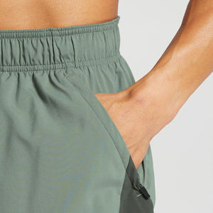 Short d'entraînement de gymnastique personnalisé pour hommes avec logo personnalisé Short athlétique de forme physique et sportive à motif solide Fabrication OEM - Product Image 4