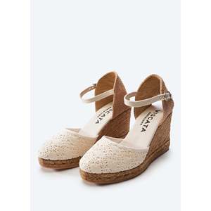 Zeppe espadrillas Crochet Satuna eleganti sandali con zeppa uncinetto - Product Image 2